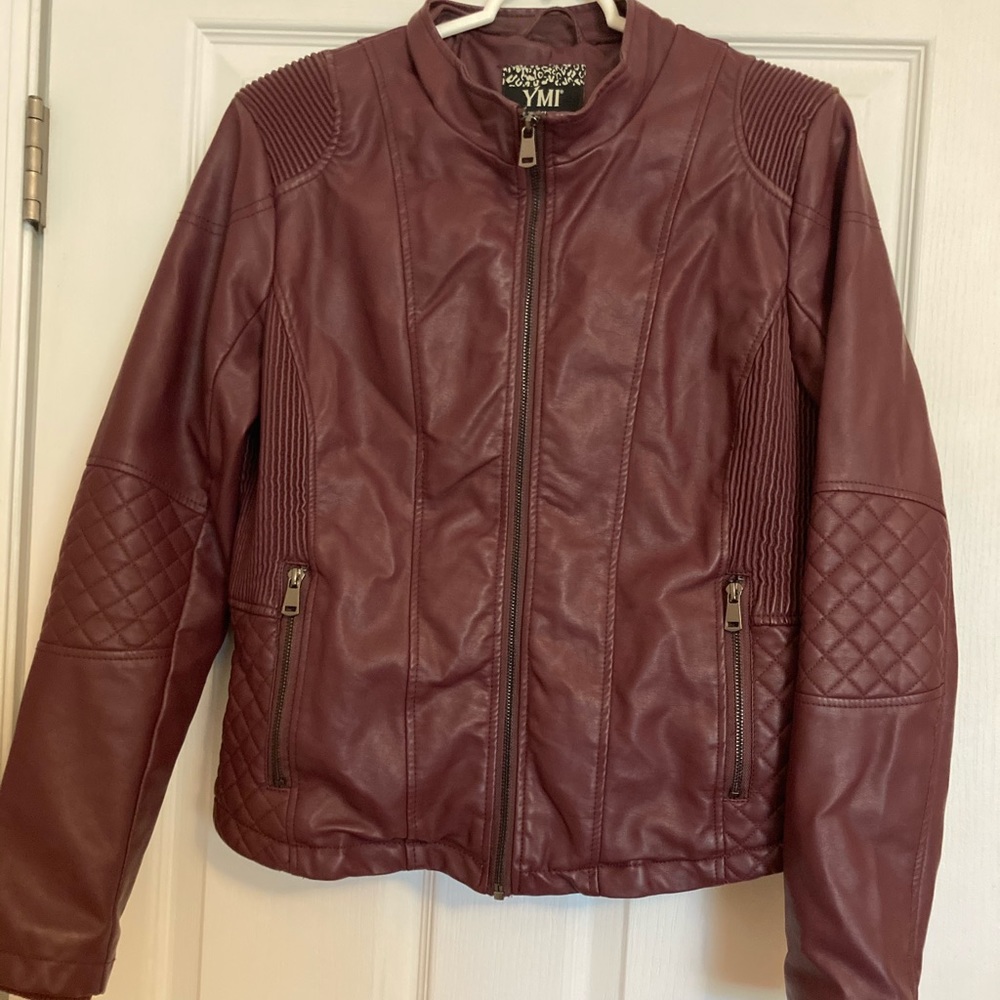 Maroon Zip Up Jacket